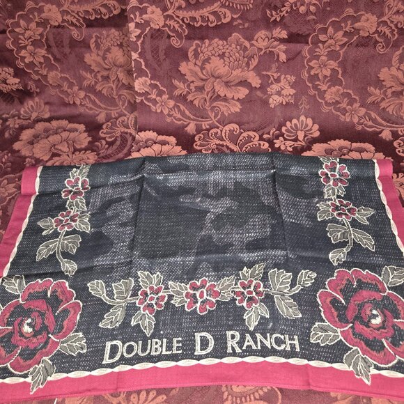 NWT Double D Ranch Red Rose Scarf Bohemian Boho Western Accessories - Picture 1 of 4